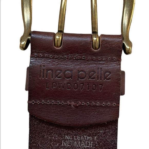 Linea Pella Dark Brown Leather Belt - Picture 5 of 8